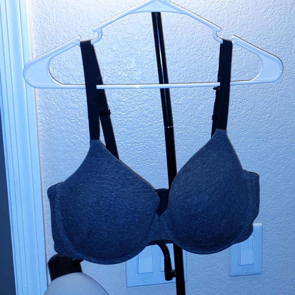 Grey and Black Bra